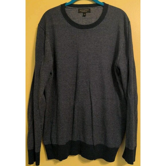 Banana Republic Other - Banana Republic Sweater Blue Cotton Knit Crewneck Long Sleeve  Men's Sz Large L